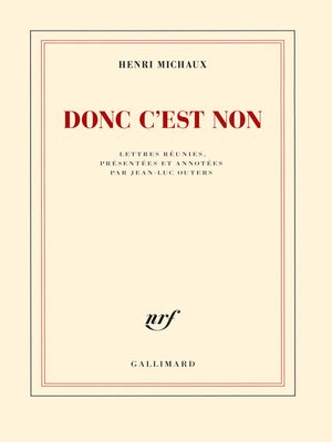 cover image of Donc c'est non